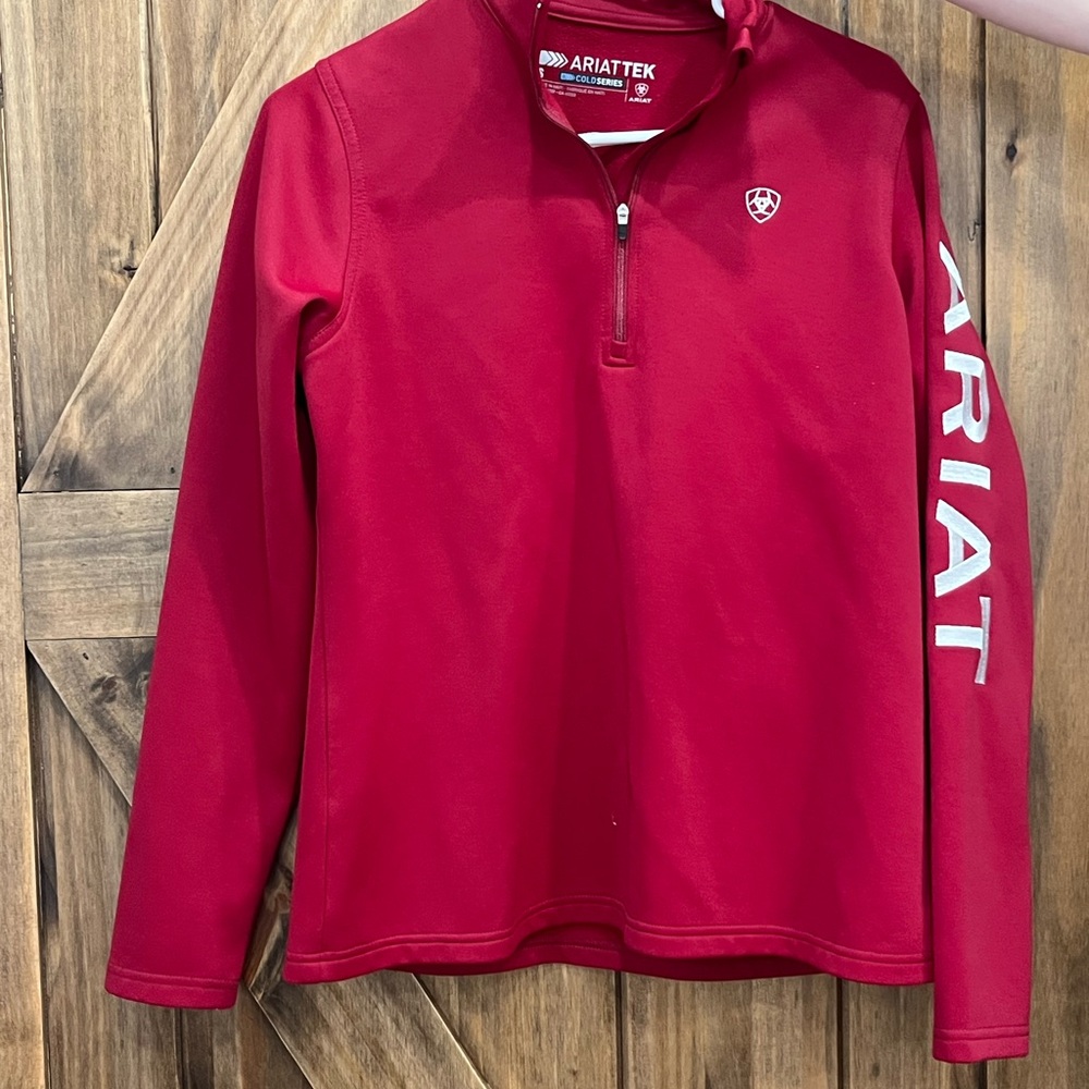 Ariat Red Quarter-Zip Pullover - image 1